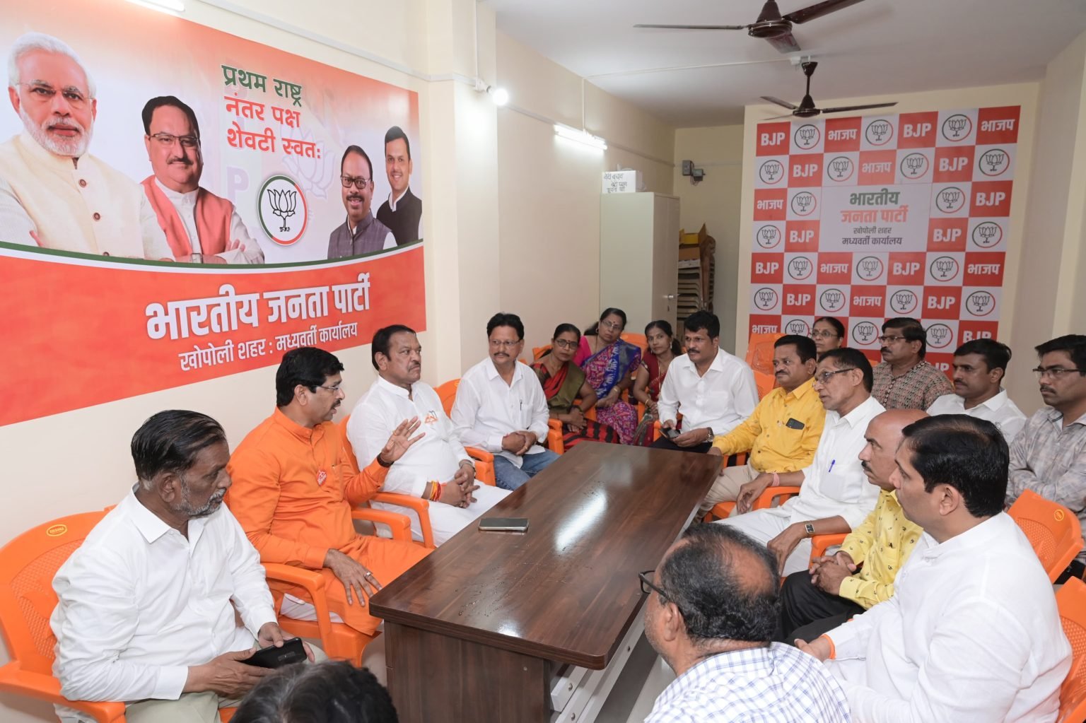 खासदार बारणे यांच्या ‘हॅटट्रिक’चा खोपोलीतील महायुती कार्यकर्त्यांचा निर्धार
