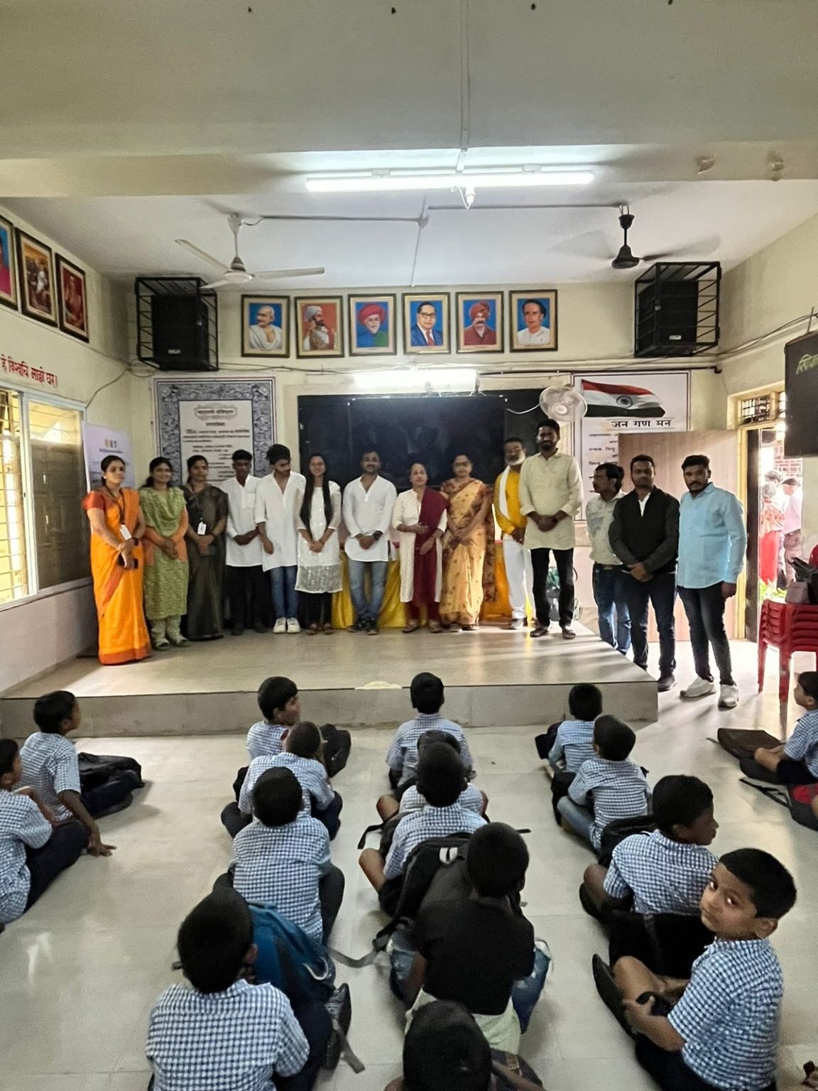 युवक काँग्रेसच्या ‘डेंग्यू मुक्त पिंपरी चिंचवड’ अभियानांतर्गत नाटकांद्वारे मनपा शाळांमध्ये जनजागृती