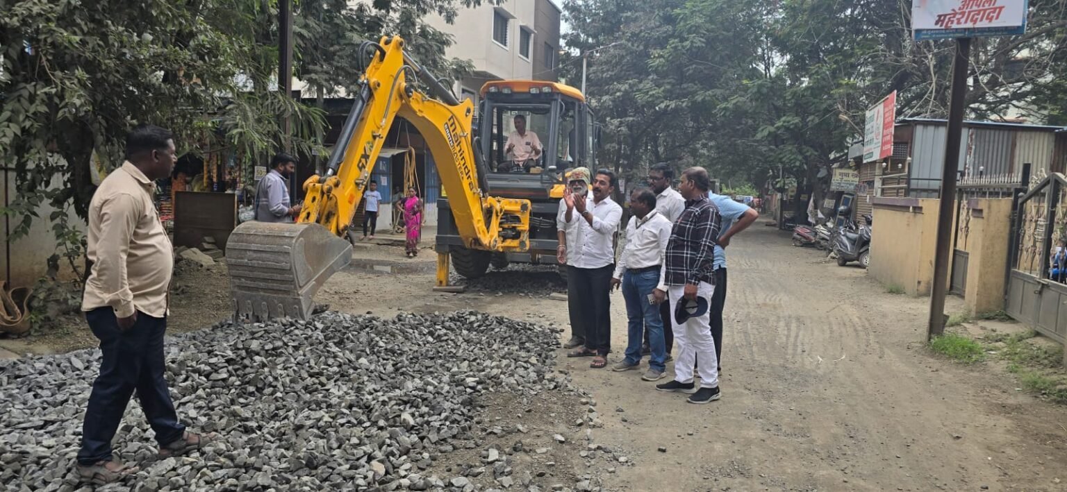 गंगोत्री पार्क येथील रस्त्याच्या कामाला ‘ग्रीन सिग्नल’