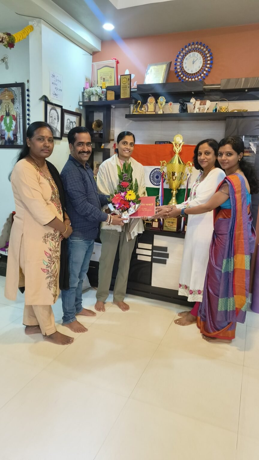 चिंचवडमधील वैशाली देशमाने इंडोनेशिया येथे योगा स्पर्धेत प्रथम