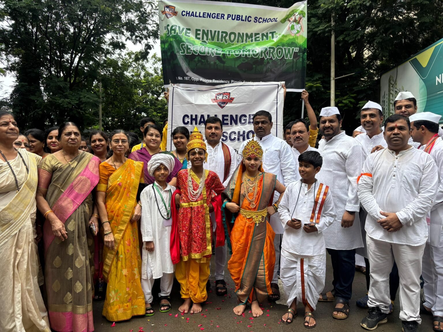 चॅलेंजर पब्लिक स्कूलमध्ये आषाढी एकादशी चा कार्यक्रम मोठया उत्साहात साजरा