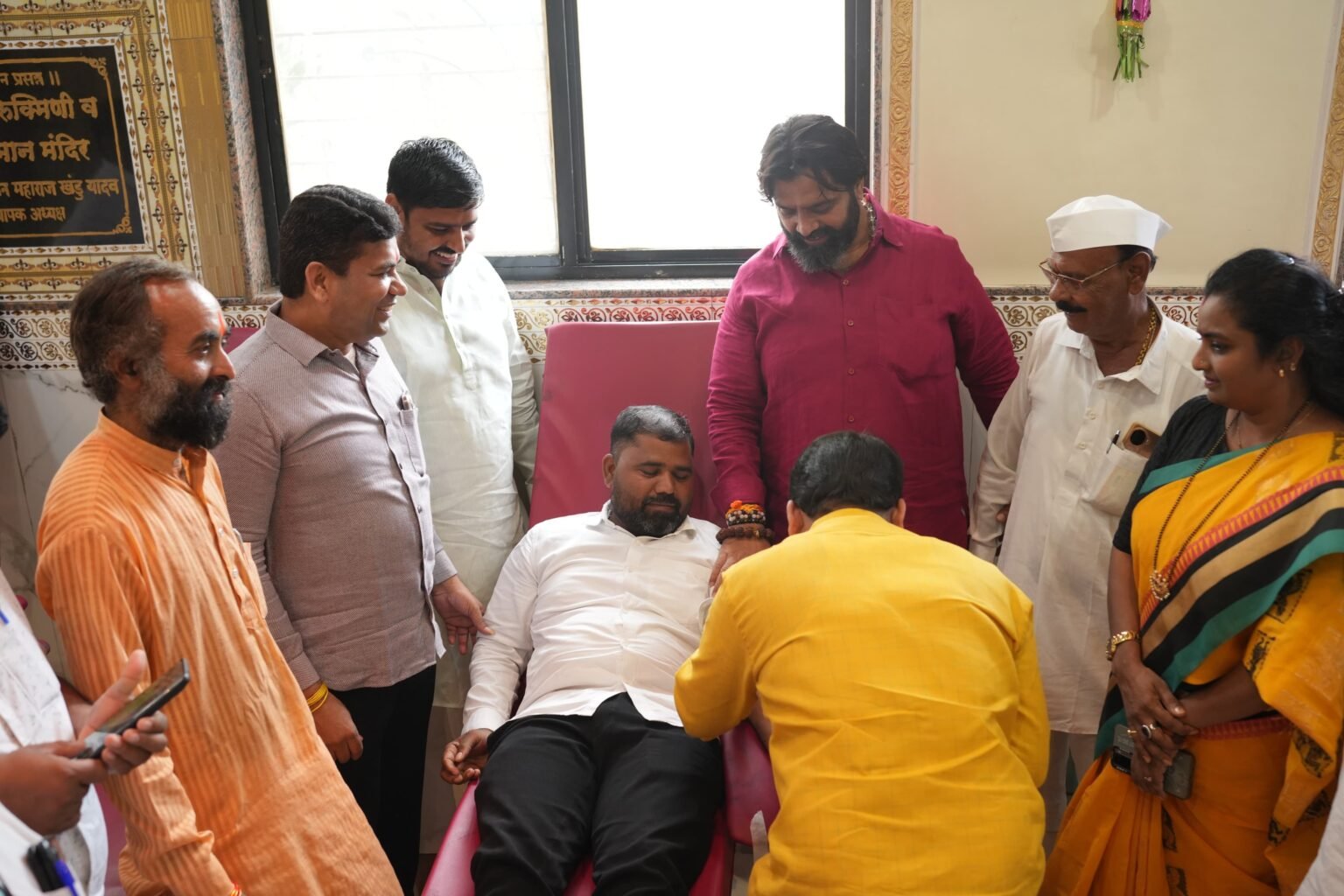 मुख्यमंत्री देवेंद्र फडणवीस यांच्या वाढदिवसानिमित्त रक्तदान शिबीर कुदळवाडीत उत्साहात संपन्न