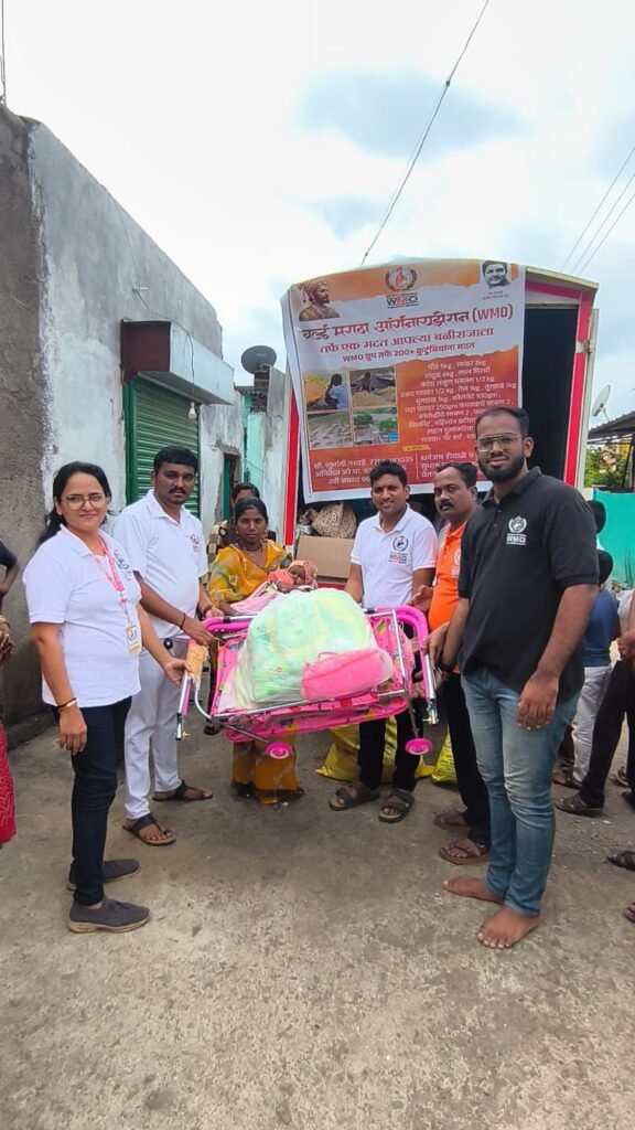 पूरग्रस्तांना डब्ल्यू.एम.ओ. संस्थेकडून मदतीचा हात