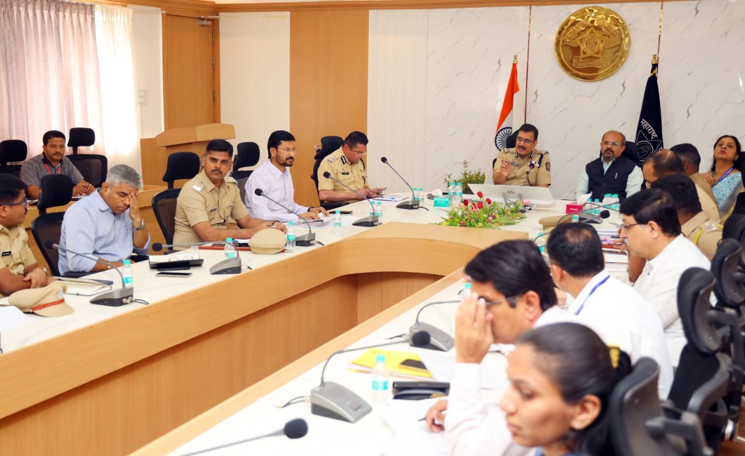 पिंपरी चिंचवड महापालिकेच्या निवडणुकीच्या अनुषंगाने महापालिका प्रशासन व पोलिस प्रशासनातील अधिकाऱ्यांची झाली संयुक्त बैठक