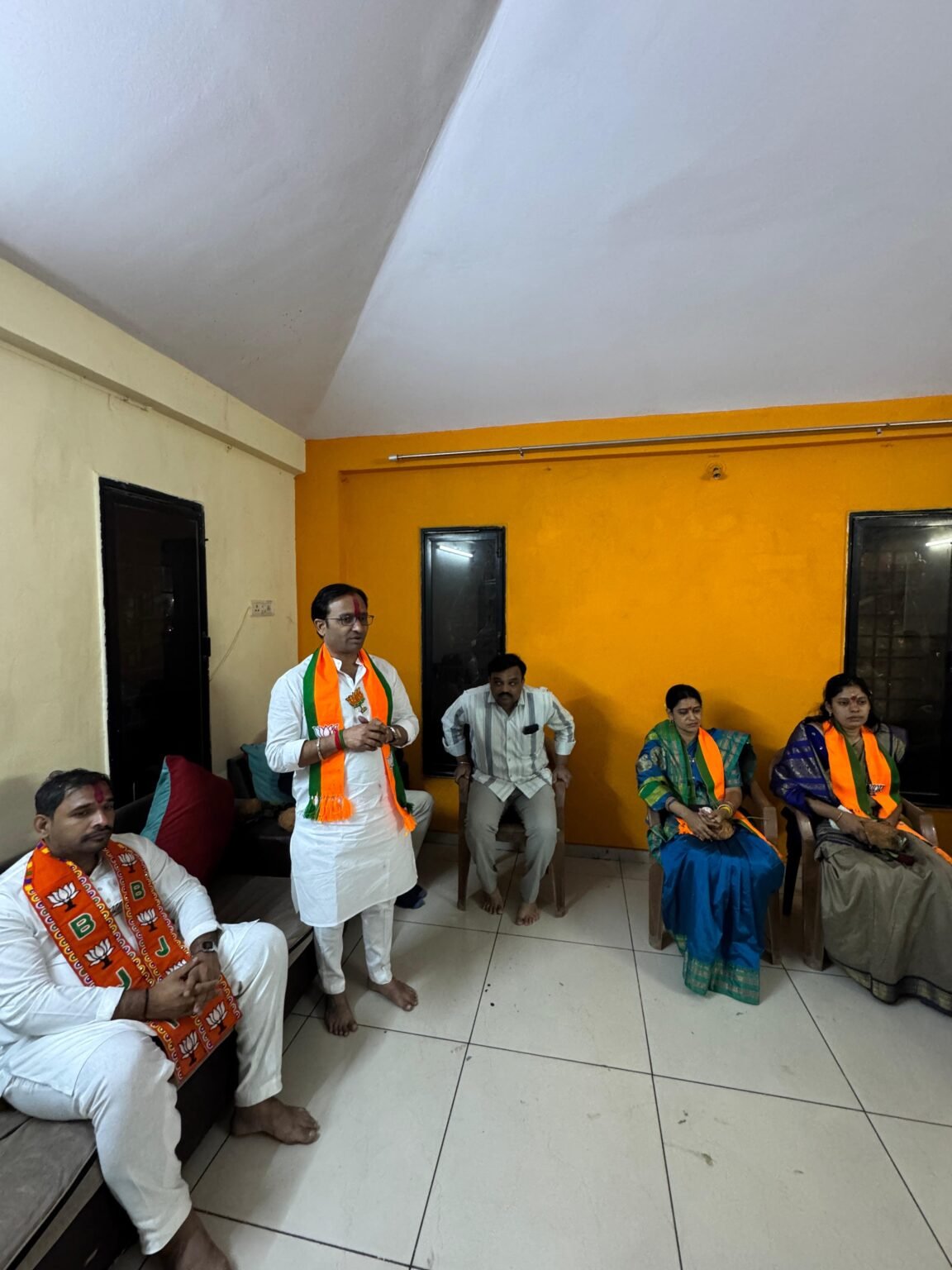 “काळेवाडीत शिवस्मारक होणारच! विनोद नढे व भाजप उमेदवारांचा ठाम निर्धार, प्रचारफेरीत हिंदुत्ववादी एकजूट”