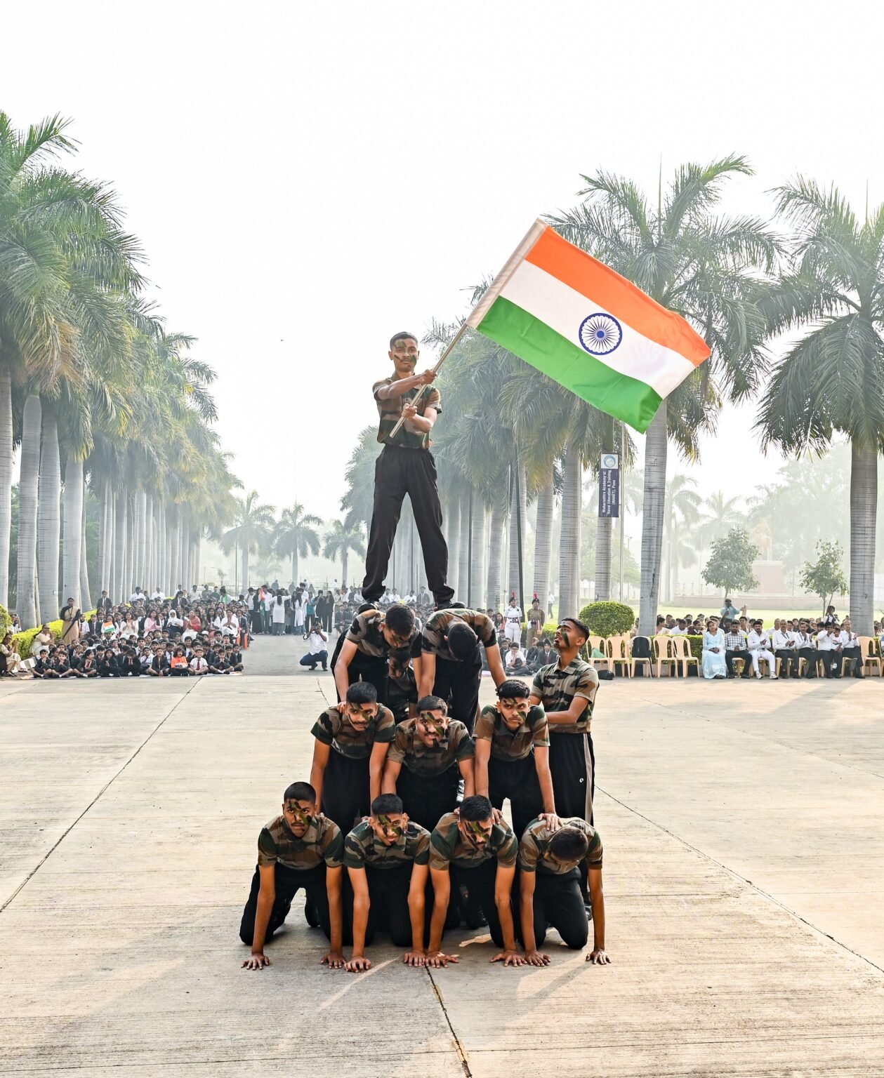 एमआयटी एडीटी विद्यापीठात ७७वा प्रजासत्ताक दिन दिमाखात साजरा