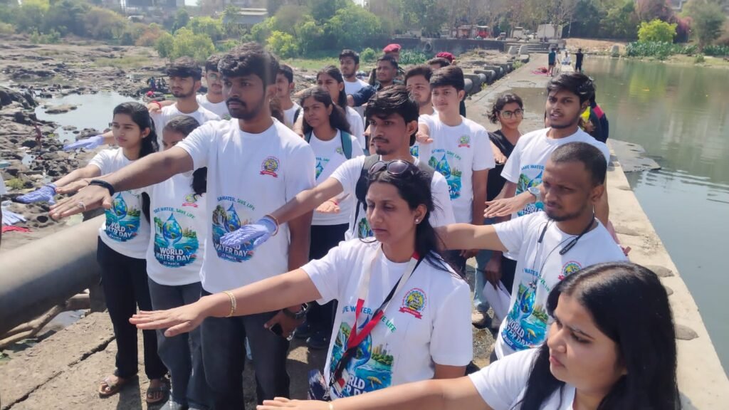 पवना नदी काठावर ‘जागतिक जल दिन’ उत्साहात साजरा