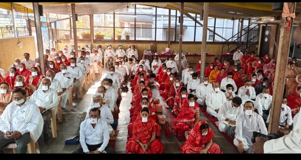 पिंपरी चिंचवड जैन महासंघाच्या अहिंसा सप्ताहाचा शुभारंभ भक्तामर पठनाने मंगलमय वातावरणात संपन्न