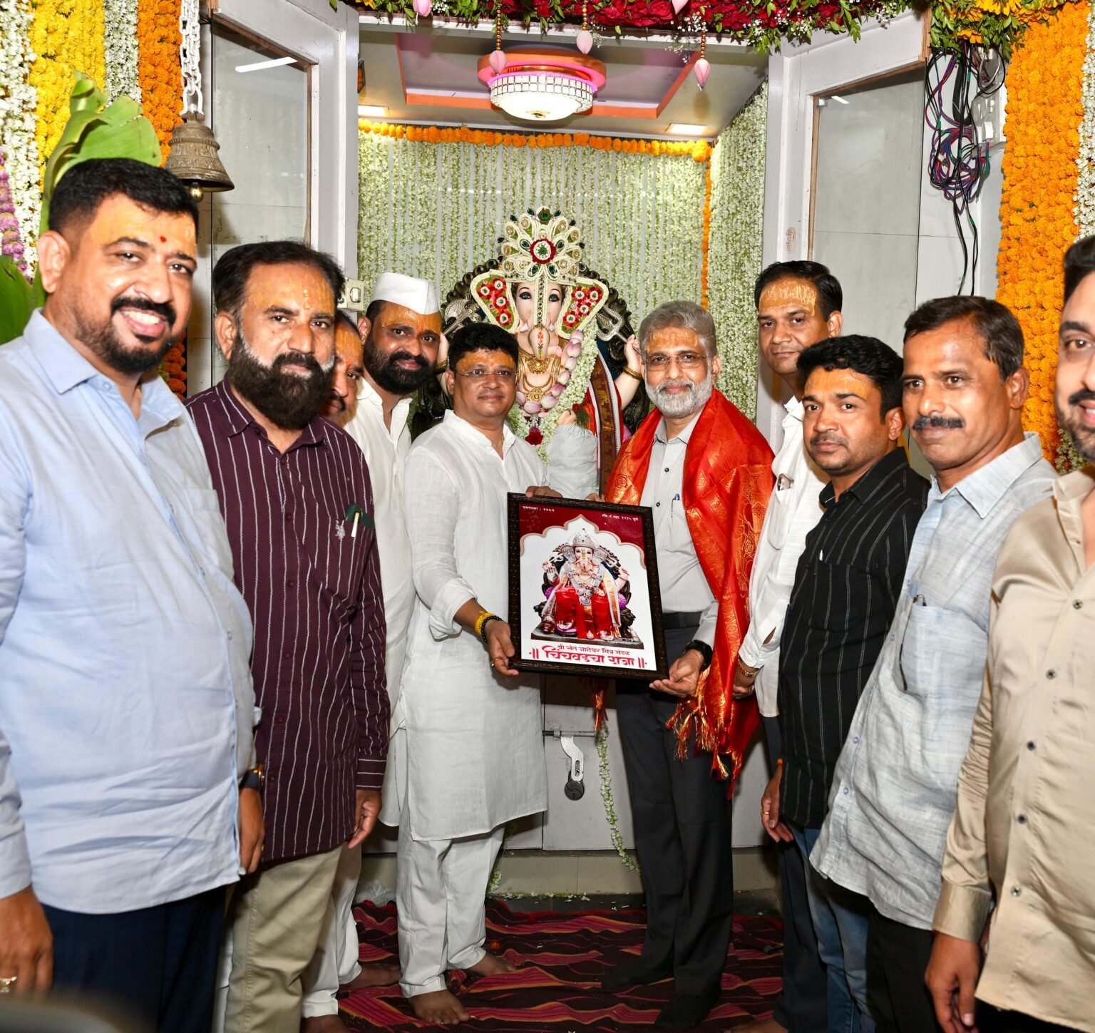 अंगारकी चतुर्थी निमित्त चिंचवडचा राजा गणपती मंदिरात ‘मोगरा महोत्सव व चंदन उटी’ सोहळा उत्साहात संपन्न