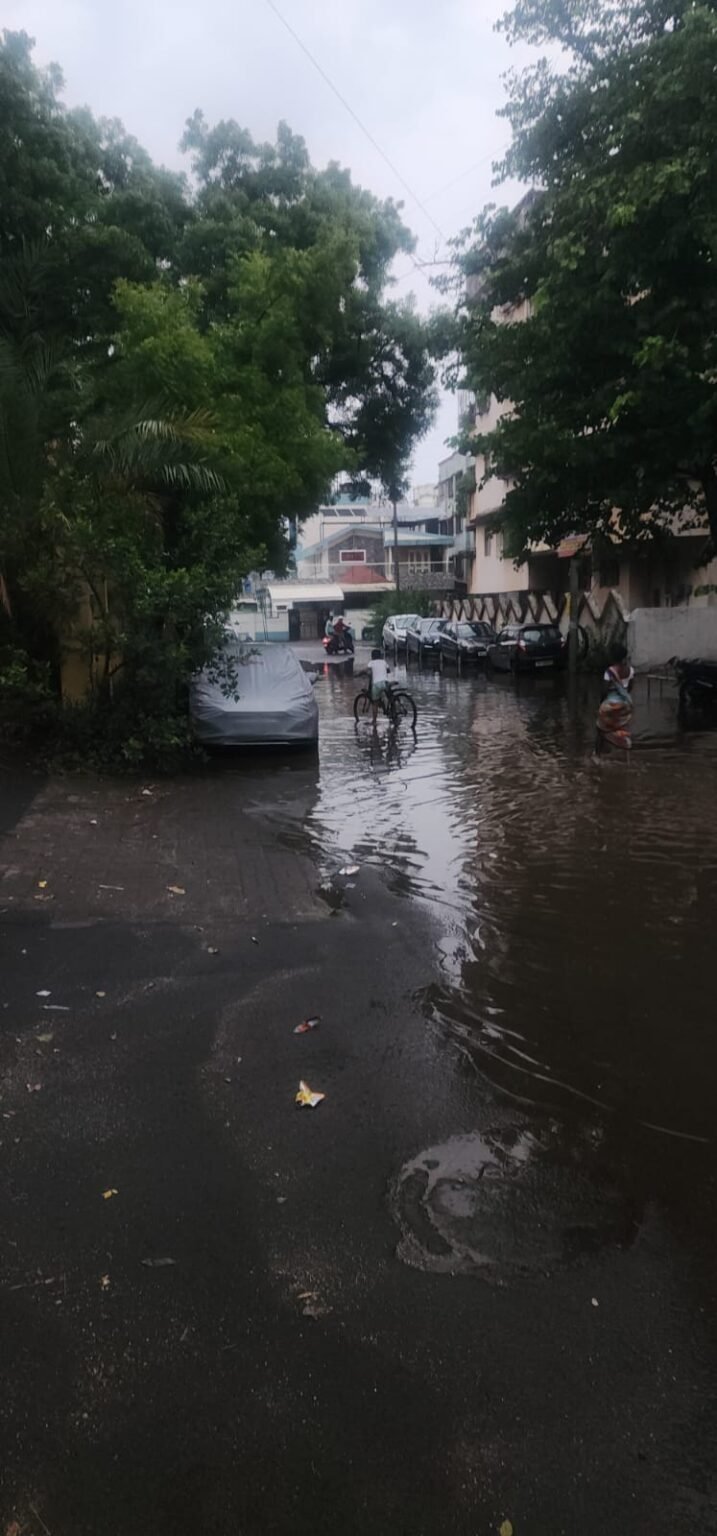 पहिल्याच पावसात केशवनगर जलमय; प्रशासनाच्या हलगर्जीपणावर भाजपचा संताप