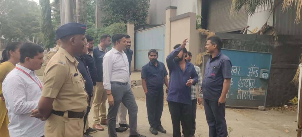 आयुक्त डॉ. विजय सूर्यवंशी यांची नाले व नदीपात्रांची पाहणी