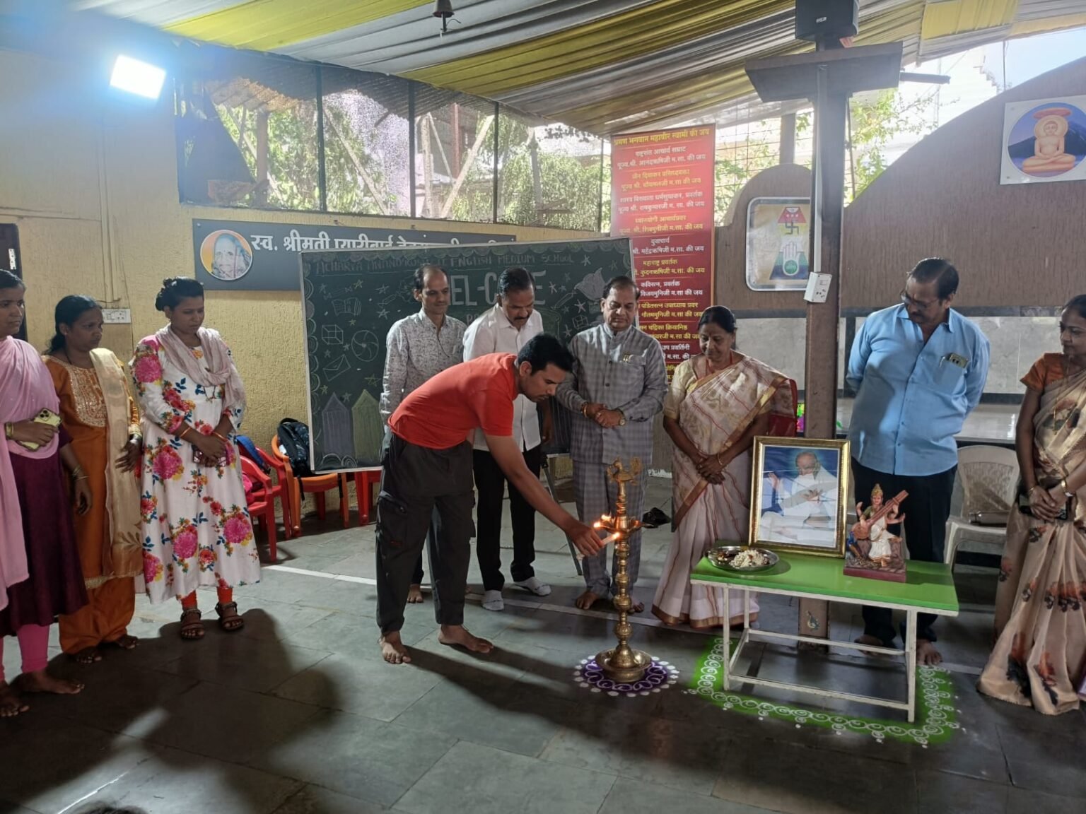 आचार्य आनंदॠषिजी स्कूलमध्ये नववर्षाचा उत्साह; विद्यार्थ्यांचे जल्लोषात स्वागत