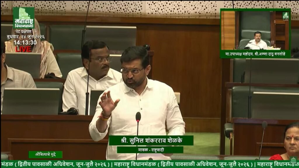 आषाढी वारीपूर्वी रस्त्यांची कामे पूर्ण करा; विधानसभेत आमदार सुनील शेळके आक्रमक