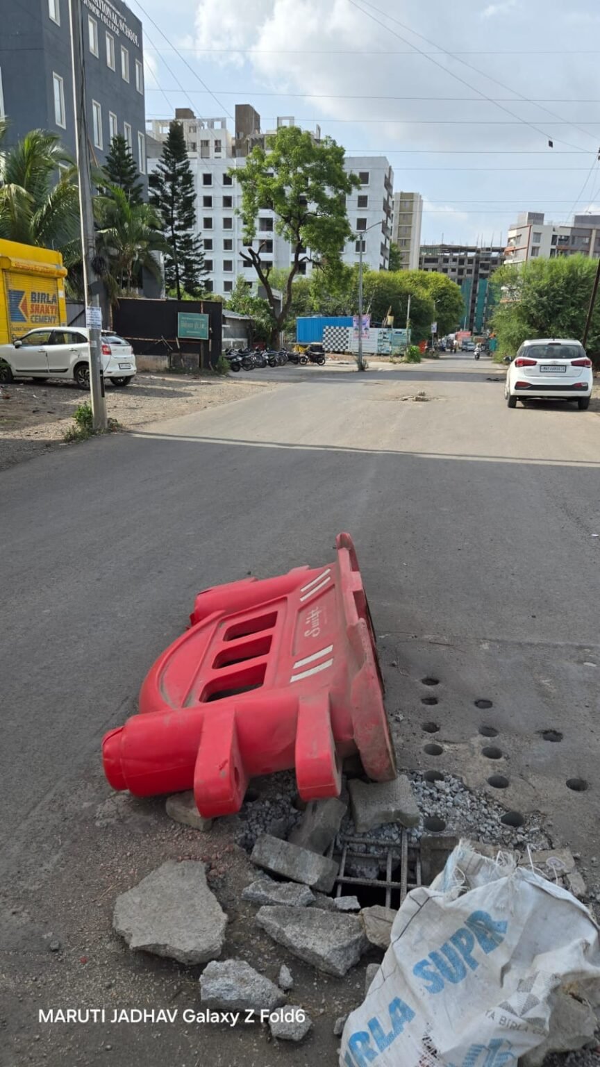 नेवाळे वस्तीतील धोकादायक स्टॉर्म वॉटर लाईनचे निकृष्ट काम; प्रशासनाच्या दुर्लक्षामुळे दुर्घटनेची भीती