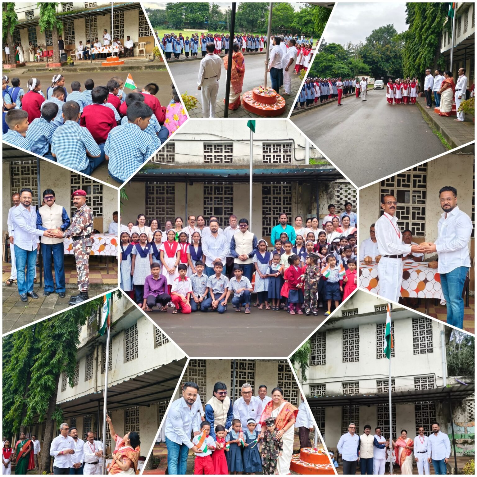 चिंचवड येथील स्वामी विवेकानंद विद्यालयात भारताचा ८० वा स्वातंत्र्य दिन साजरा