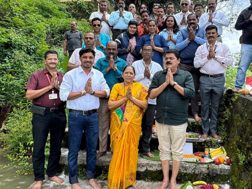 महापौर रवि लांडगे यांच्या हस्ते पवना धरणावर जलपूजन