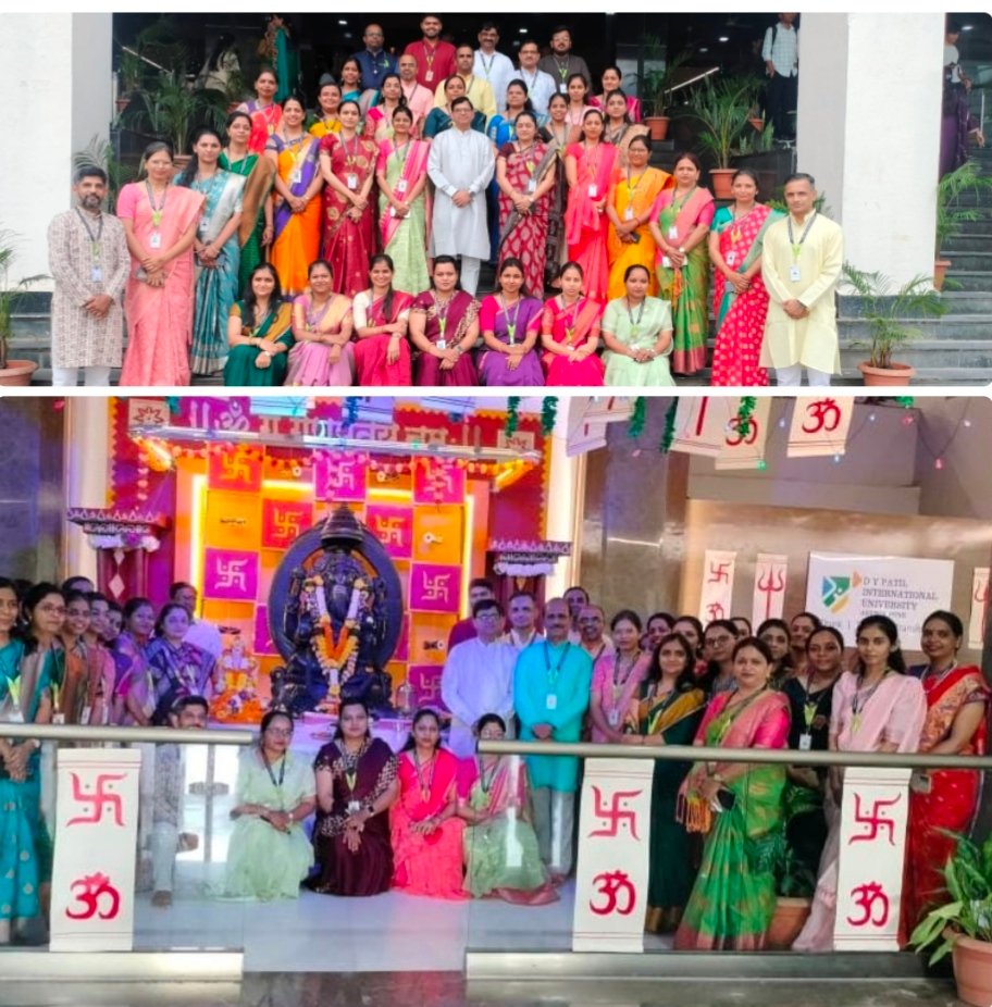 पर्यावरणपूरक गणेशोत्सवात आकुर्डी डॉ. डी. वाय. पाटील कॉलेज ऑफ फार्मसीचा सक्रिय सहभाग