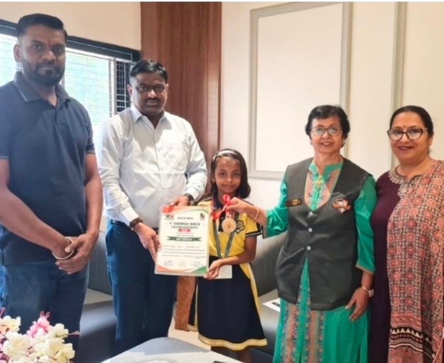 चॅलेंजर पब्लिक स्कूलच्या आराध्या महोरचे राष्ट्रीय बोक्से स्पर्धेत सुवर्णयश