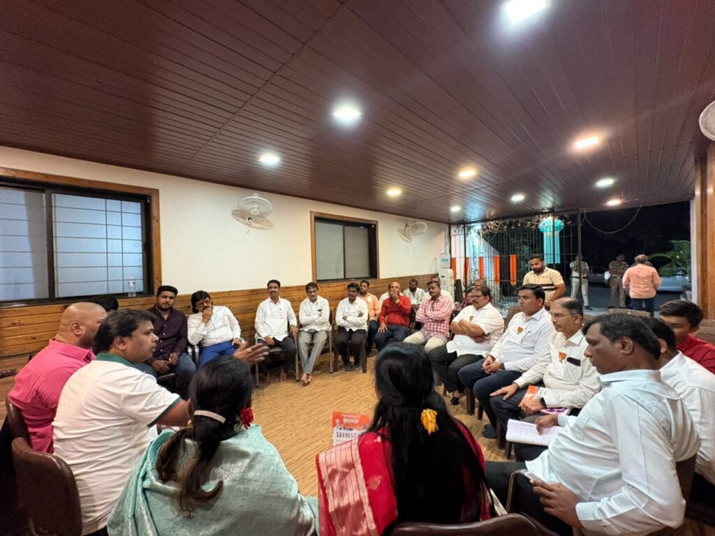 पिंपरी विधानसभेत भाजप आमदार अमित गोरखे व आमदार उमा खापरे यांच्या उपस्थितीत पदवीधर-शिक्षक निवडणुकीसाठी विभागवार बैठका